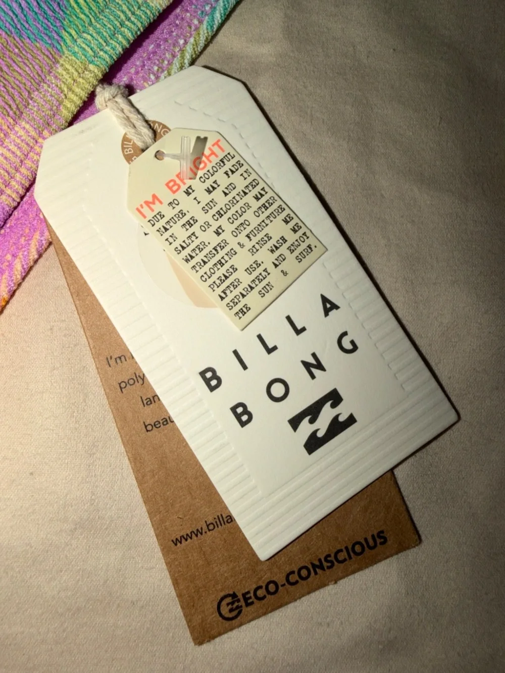 NWT Billabong Warm Waves Skimpy Tie Bikini Bottoms XL 14